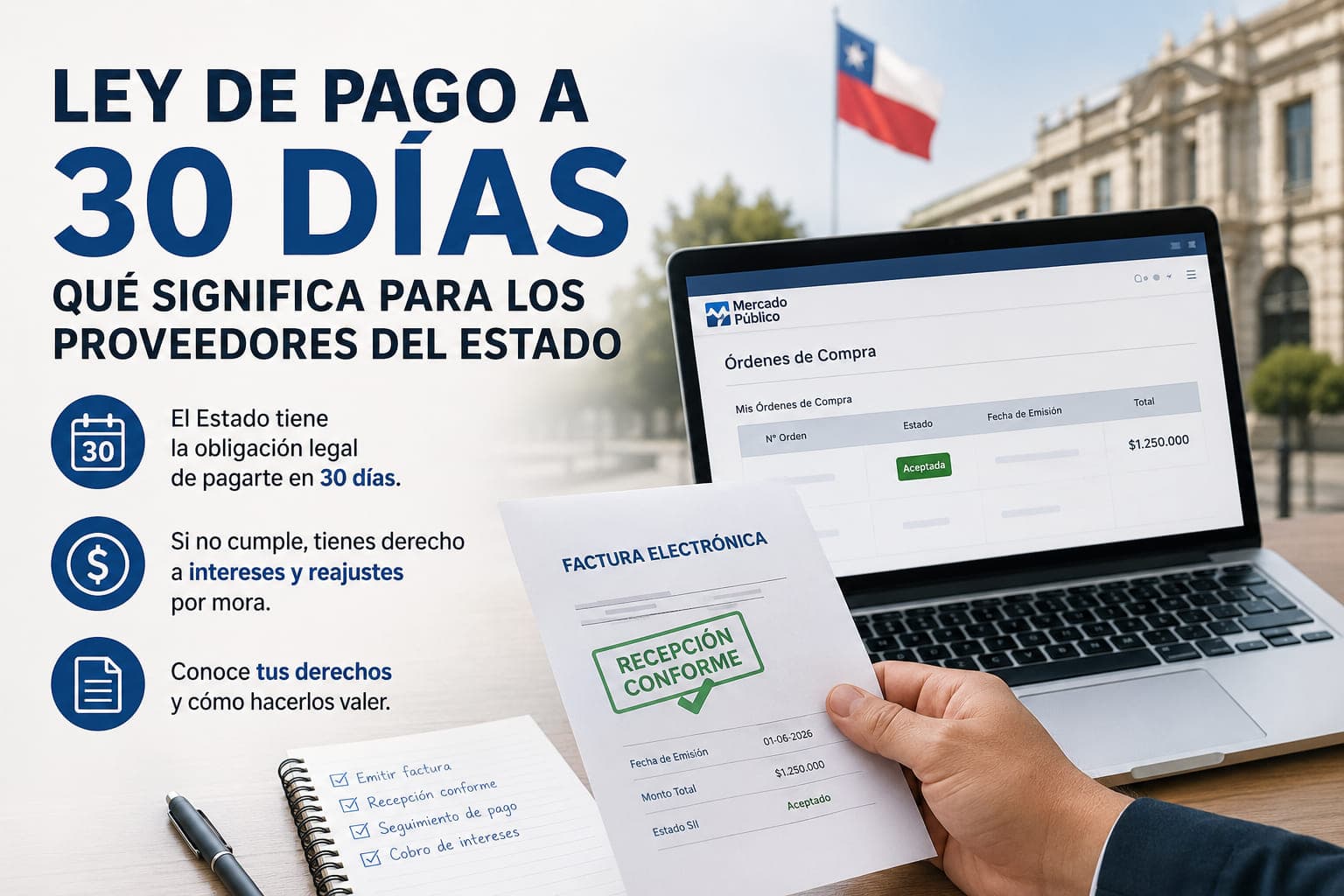 Imagen del artículo: Ley de Pago a 30 Días: qué significa para los proveedores del Estado