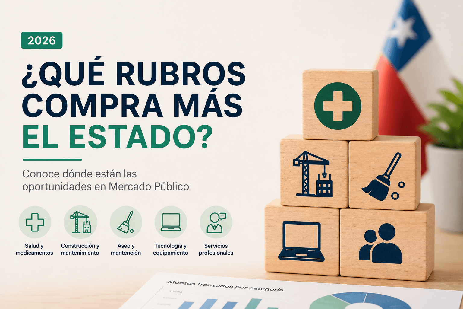 Imagen del artículo: Qué rubros compra más el Estado en Mercado Público (2026)